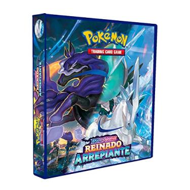 Imagem de Álbum Pokémon Fichário para Cards - Reinado Arrepiante (Modelo 2) + 10 folhas plásticas de 9 bolsos YES