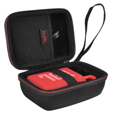 Imagem de ZUJFPL Capa de alto-falante portátil à prova d'água, estojo de viagem portátil para JBL Go 3, Go 4 - Preto