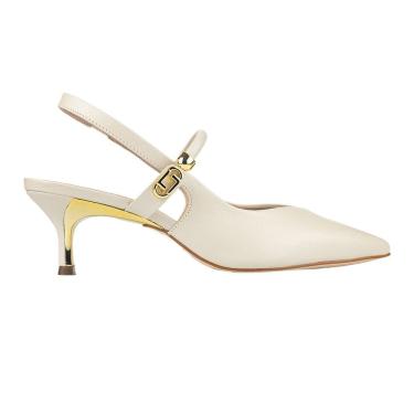 Imagem de Sapato Scarpin Chanel Luz da Lua Slingback Panna