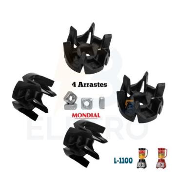 Imagem de 4 Arraste Acoplamento do Copo Original Liquidificador Mondial L1100