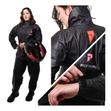 Imagem de Capa Roupa Chuva Conjunto Jaqueta Calça Motoqueira Reforçada - Pioneir