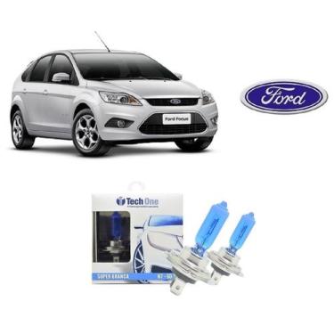 Imagem de Par de Lampadas Halogenas Super Branca para Farol Baixo H7 com 8500K p