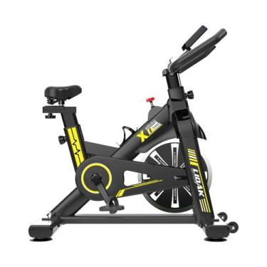 Imagem de Bike Spinning Lidak X S300 - Banco Com Mola Bicicleta Fitness, Amarelo