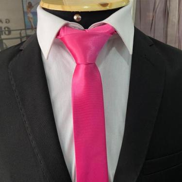 Imagem de Gravata Rosa Pink - Sem marca, Rosa pink 01