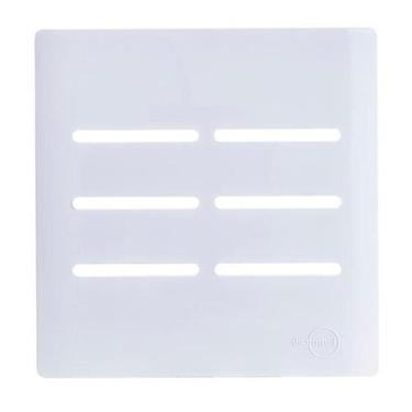 Imagem de Placa Novara Branco 4x4 6 Interruptores Com Suporte Dicompel, Branco