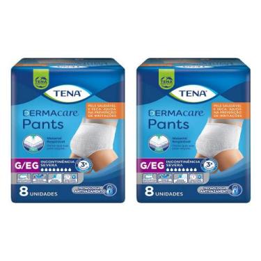 Imagem de Kit 2 Roupa Intima Tena Dermacare Pants Ultra G/EG com 8 un cada