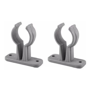 Imagem de Kit 2 Suporte Porta Remo Alto Cinza Barco Lancha Caiaque - Noster Náut