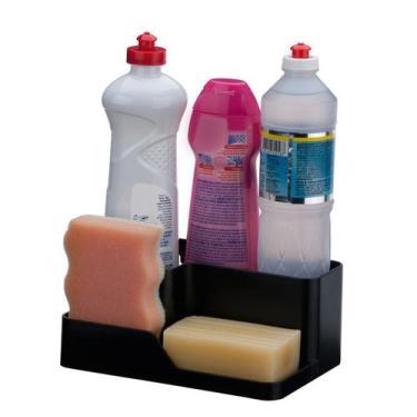 Imagem de Organizador Pia Cozinha Porta Detergente Esponja 1070 - Future, Preto