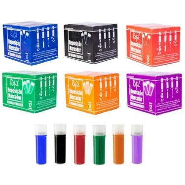 Imagem de Kit Recarga Refil Para Pincel Da Pilot 6 Cx C 12 Un + - Carinon Mix
