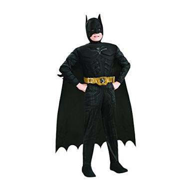 Imagem de Batman Dark Knight Rises Child's Deluxe Muscle Chest Batman Costume with Mask/Headpiece and Cape - Toddler