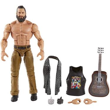 Imagem de Figura de ação de luxo WWE Elias Elite Series #73 com detalhes faciais realistas, anel icônico e acessórios
