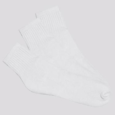 Imagem de Kit Meia Selene 3 Pares Cano Curto Branca, 39-43