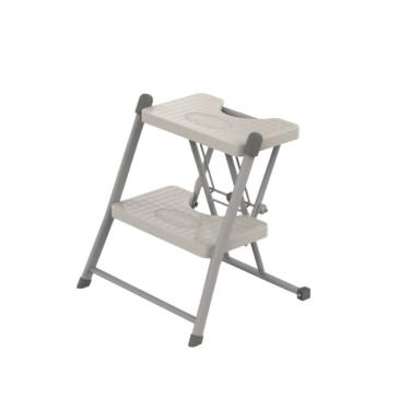 Imagem de Escada Alcance 2 Degraus Dobrável 120 kg Cinza Anodilar