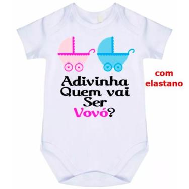 Imagem de body bebê adivinha quem vai ser vovó cód 1423 - nick aloha, Branco, G