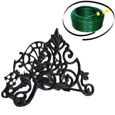Imagem de Suporte Enrolador Mangueira Provençal - Funditex, Preto