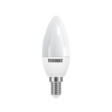 Imagem de Kit 3 Lâmpada LED Vela TVL 25 Leitosa 3W Luz Quente 2700K - TASCHIBRA