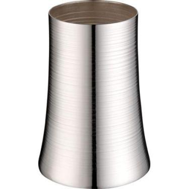 Imagem de Vaso Baixo Spin Prata - St James