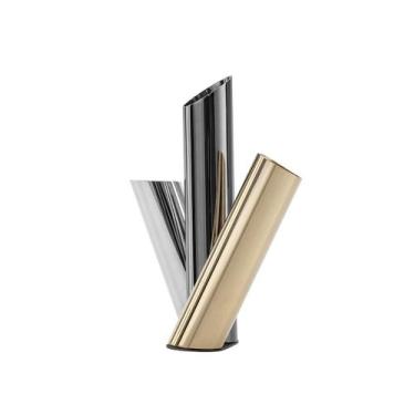 Imagem de Castiçal Canon Triplo Prata, Grafite e Gold24K - St James