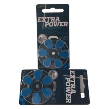 Imagem de Cartela de Pilhas para Aparelho Auditivo Extra Power com 06 unidades, 