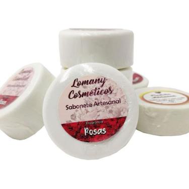Imagem de Sabonete Artesanal Glicerinado Aroma Rosas 85gr - 10 un - BD Net Colle