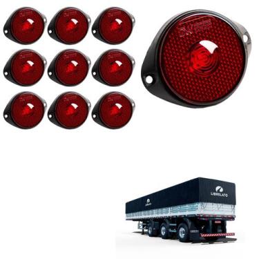 Imagem de 10 Lanterna Frontal Librelato LED Rubi 65mm c Sup. - Conect - DW Compo