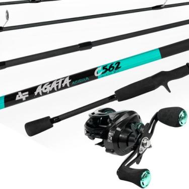 Imagem de Kit de Pesca Vara Carretilha AGATA Acqua 1,65m + Carretilha M21 PRO Ac