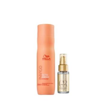 Imagem de Kit Wella Shampoo Nutri Enrich 250ml + Oil Reflections 30ml - Wella Pr