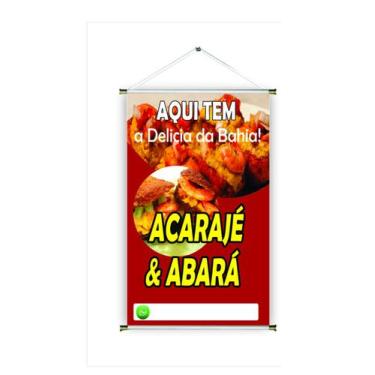 Imagem de Banner pronto Acarajé REF 02  medida 45x70 cm (arte Pronta)
