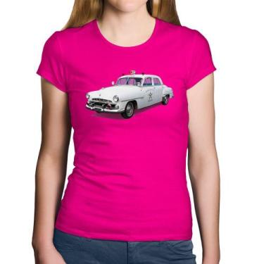 Imagem de Baby Look Algodão Sheriff Car - Foca na Moda, Rosa, P