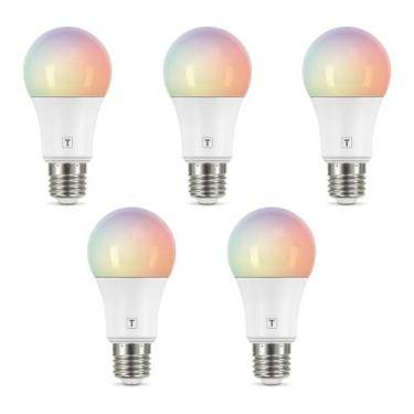 Imagem de Kit 5 Lâmpada 10W LED Smart Tramontina Wi-Fi Bluetooth RGBW