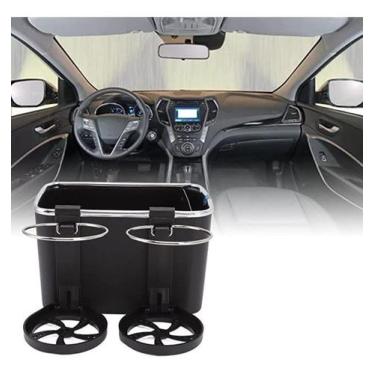 Imagem de Caixa D Acessorio Porta Lenços Copo Garrafa Para Carro Preto - Sou Mai