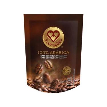 Imagem de Café Solúvel Liofilizado 100% Arábica 3 Corações - Refil 50g