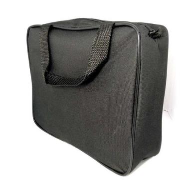 Imagem de Necessaire MALOTE inteira NAILON (tecido) PRETA 28x22 com alça - Gii M
