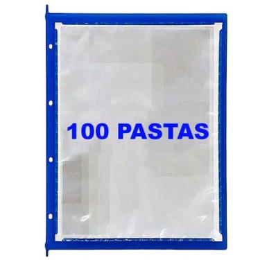 Imagem de KIT 100 pastas azul Isoflex Original