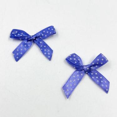 Imagem de Aplique Mini Laço de Cetim Roxo 42x34mm 50pçs 20g Poliéster - Macall