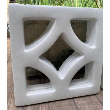 Imagem de 2 Formas Vazado Cobogó em Abs 111 Arabela - CADA 29x29x3,5cm - Farias 