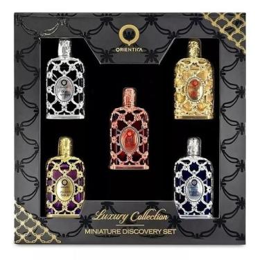 Imagem de Kit 5 Miniaturas da Orientica 7,5ml I Amber Rouge, Oud Saffron, Velvet