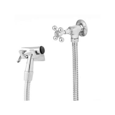Imagem de Ducha Higiênica Metal Cromado C-33 1.20m 1/4 Volta - LM, Cinza