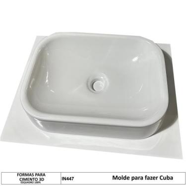 Imagem de Forma Fazer Cuba Pia Banheiro Molde para Cuba 36x27x8,5 Abs2mm - INNOV
