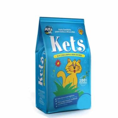 Imagem de Areia gato kets 4 kg, AZUL, UNICO