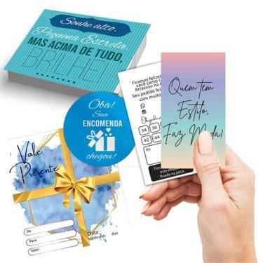 Imagem de Cartão Agradecimento + Tags + Cartão motivacional + adesivo - Teodoro 