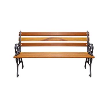 Imagem de BANCO DE MADEIRA JARDIM FRANCÊS ESTILO PRAÇA 120cm - Madeira Stok