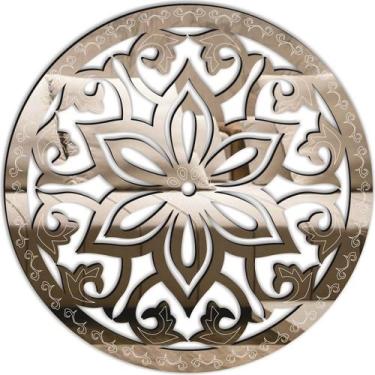 Imagem de Mandala Decorativa Ambiente Sala Quarto 65x65 38118 - CREATUS, marrom
