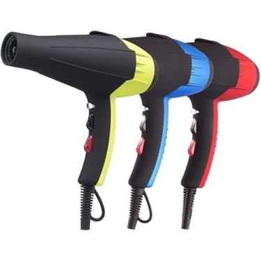 Imagem de Secador de cabelo de 2300 W, secador de cabelo iônico, 3 configurações de calor e 2 velocidades Secadores de cabelo leves e 1 botão de botão de ar frio, Secador de cabelo poderoso com 1 concentrador