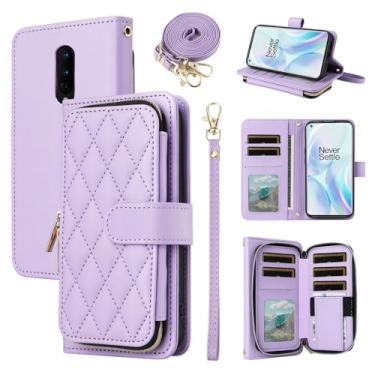 Imagem de Furiet Argyle Capa carteira para OnePlus 8 OnePlus8 5G UW Tmobile com alça de pulso alça de ombro 9+ compartimento para cartão com zíper capa para telefone para One Plus8 On 1 Plus 1plus One+ 1+ 1+8