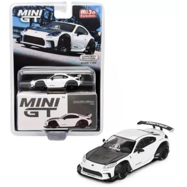 Imagem de Collectibles Diecast Model Car Compatible with Mini GT 1:64 Toyota GR86 LB★Nation White Limited Edition MGT00769