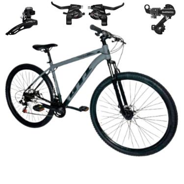 Imagem de Bicicleta Mtb Aro 29 Gti Roma 21v Indexado Freio Mecânico Cambios Trocadores Shimano-Unissex