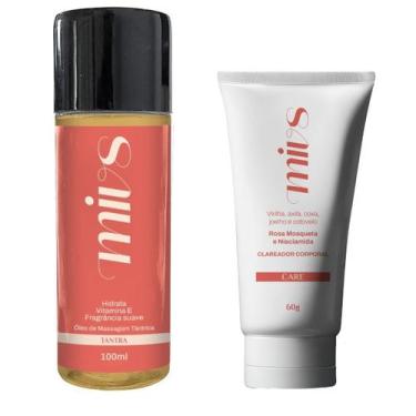 Imagem de Clareador Axilas Virilha e Óleo Depilatório Hidratante Kit - Mivs