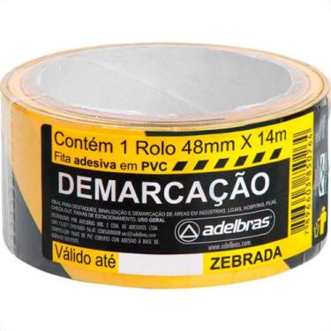 Imagem de Fita Demarcao Solo Adel.48Mmx14Mt-Zeb - ADELBRAS