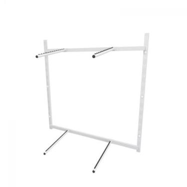 Imagem de Arara de roupas para loja quarto closet 8 peças regulável 100x100 cm c